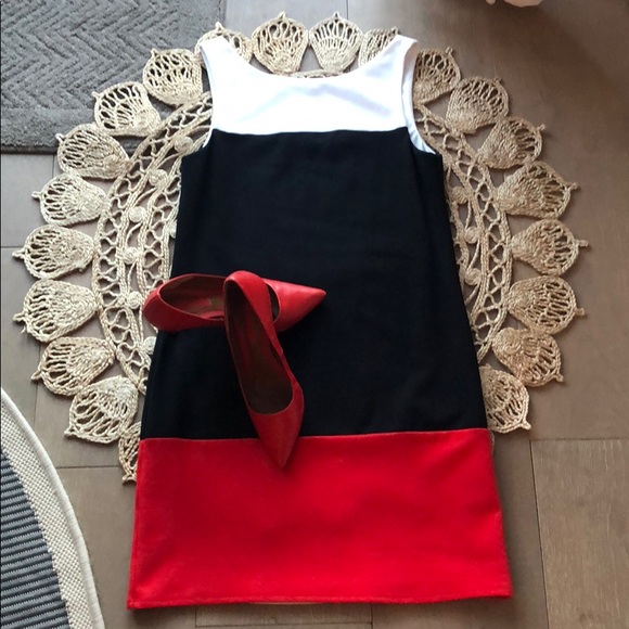 The Cutest Nautical White-Navy-Red Striped Dress - Picture 5 of 13